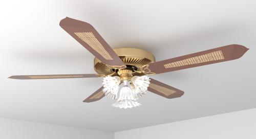 Chandelier with a fan preview image